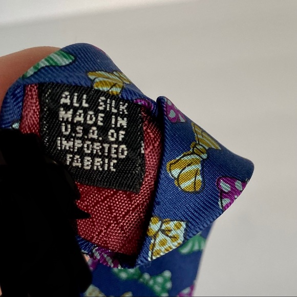 ✨Christian Dior Monsieur 100% Silk Men’s Tie w/ Bow Tie Pattern, Rare, Vintage - Picture 4 of 6